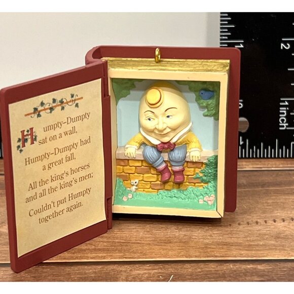 1993 HALLMARK KEEPSAKE ORNAMENT QX528-2 HUMPTY DUMPTY MOTHER GOOSE - Picture 8 of 8
